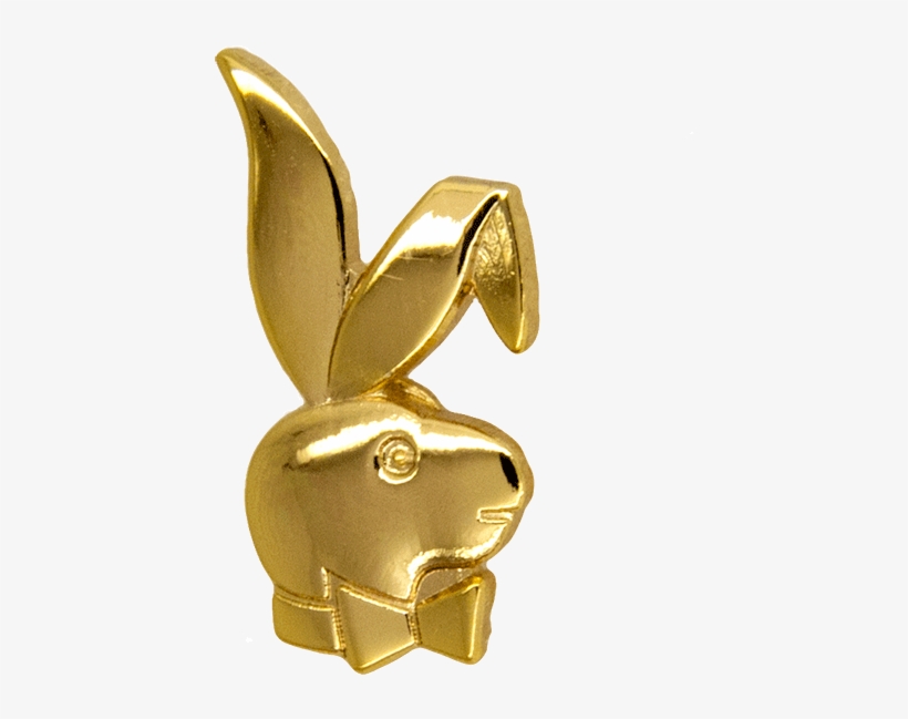 Playboy Bunny Pin, Gold - Gold, transparent png