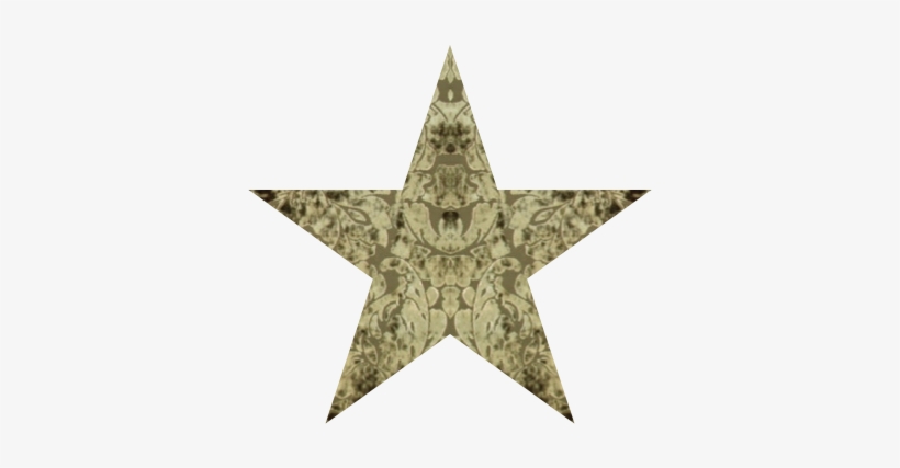 Pentacles - Golden Glitter Star Png, transparent png