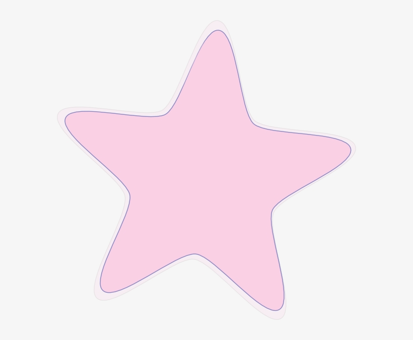 Baby Pink Star Clipart, transparent png