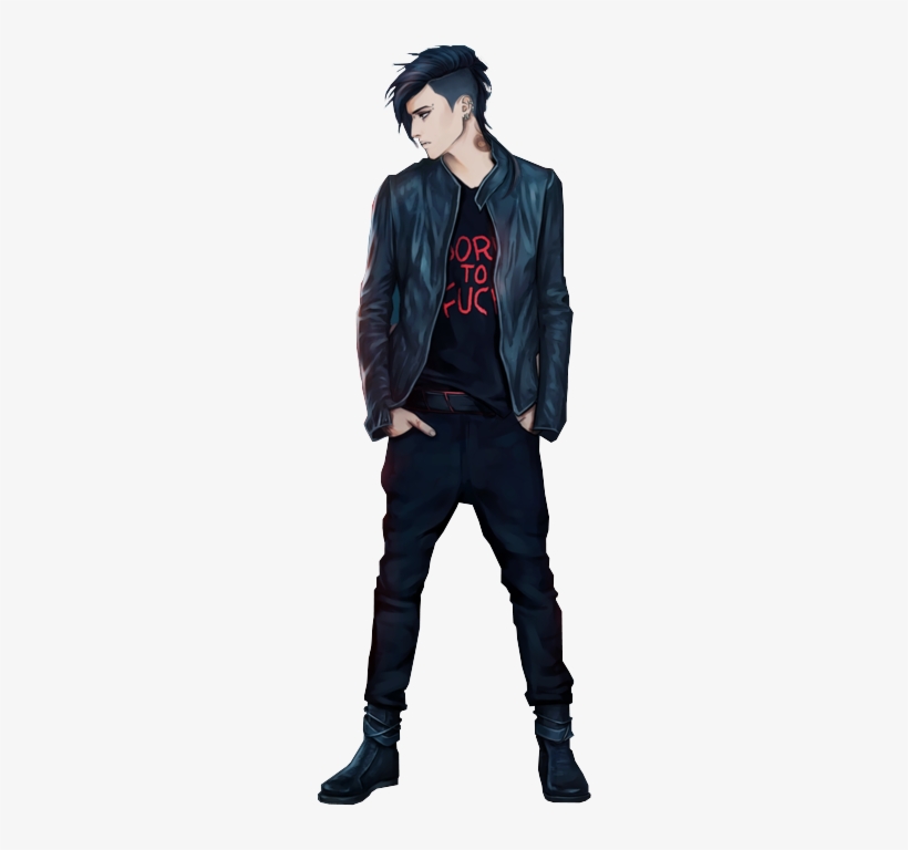 Castiel Is A Young Lad In His Late Teens, 5'11 In Stature, - Andy Biersack Full Body, transparent png