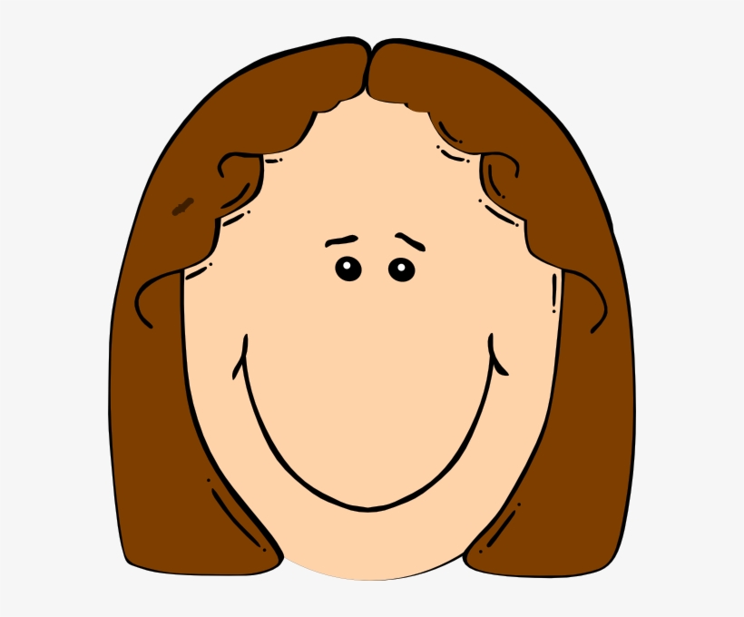 Happy Girl Clipart Free Clipart Images - Light Brown Hair Clipart, transparent png