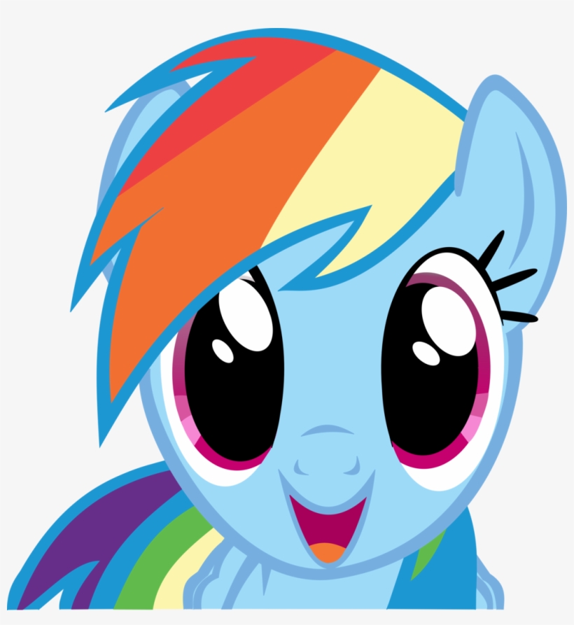 Rainbow Dash By Nero Narmeril-d5usz5a - My Little Pony Rainbow Dash Face, transparent png