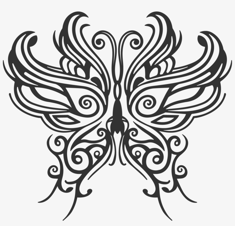 Butterfly Designs Transparent Free - Tattoo, transparent png