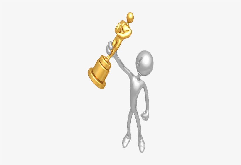 Man Holding Oscar - Scrapbooking, transparent png