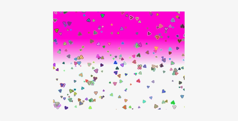 Effect Confetti Birthday Heart Party Color - Happy Birthday Effect Png, transparent png