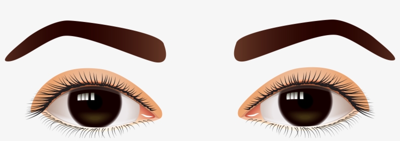 Vector Black And White Eyelash Clipart Eye Close - Human Eye Eyes Clipart, transparent png