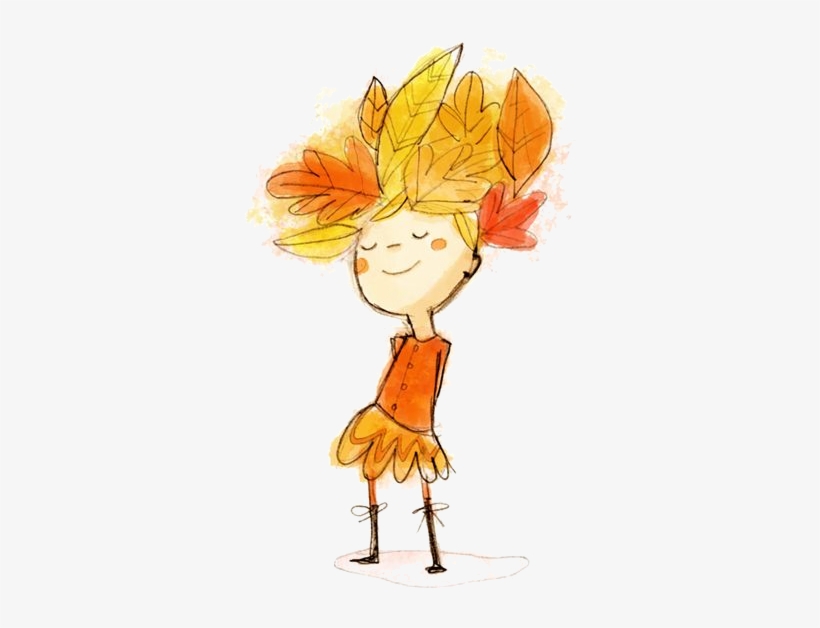 People, Illustration, Individual, Person, People - Happy Kids In Autumn Illustrations, transparent png