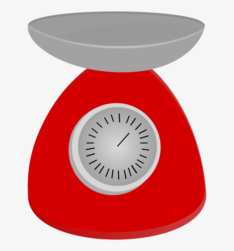 Download Transparent Red Analog Scale Medium Image Png - Weighing Clip ...