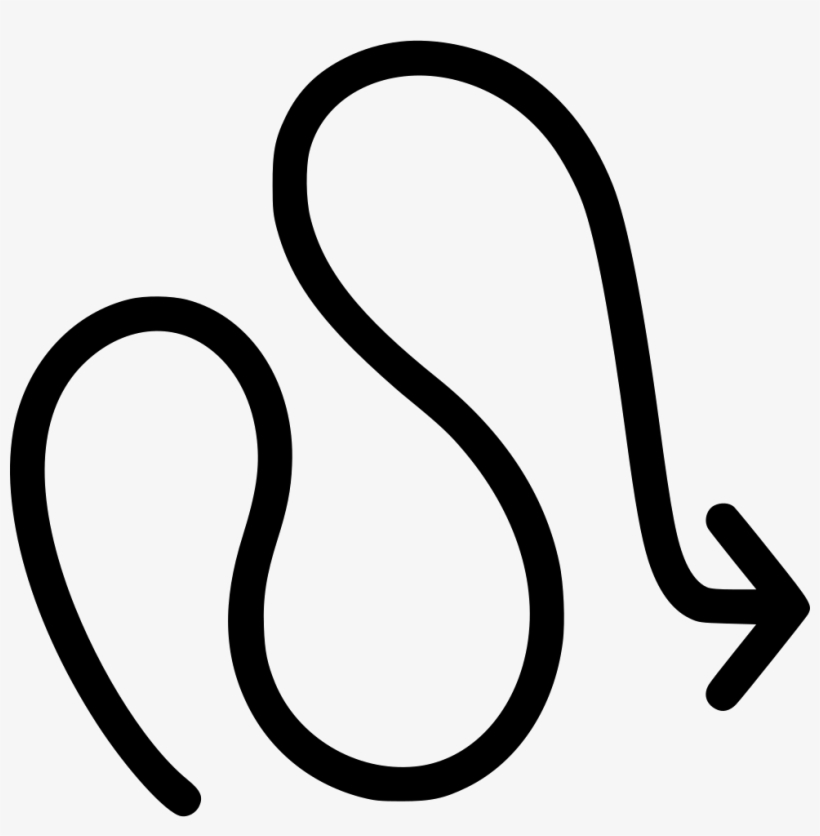 Png File - Squiggly Arrow No Background, transparent png