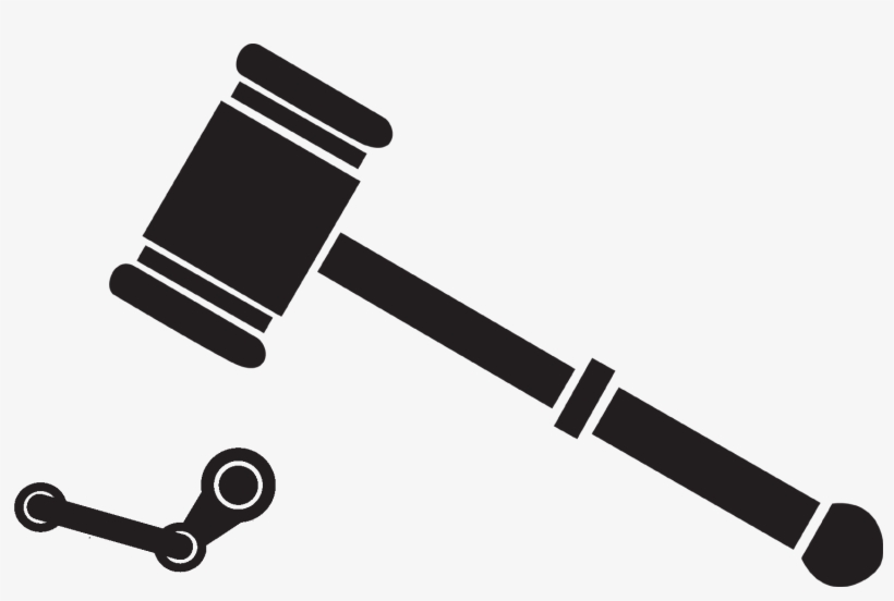 Hammer Clipart Lawyer - Hammer And Gavel Clipart, transparent png