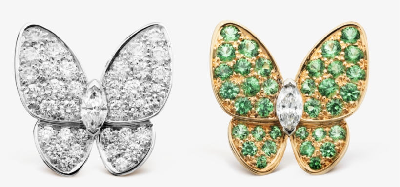 Van Cleef Earrings Butterfly, transparent png