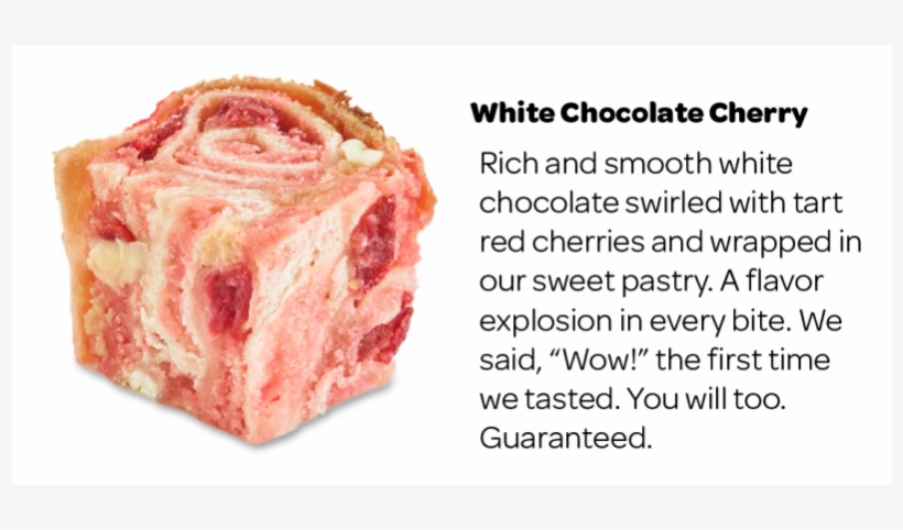 White Chocolate Cheery Povitica - Cherry, transparent png