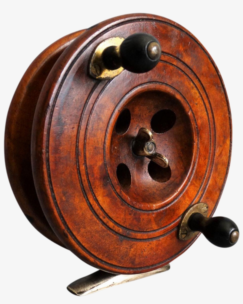 Early English Eton Sun Fishing Reel, transparent png