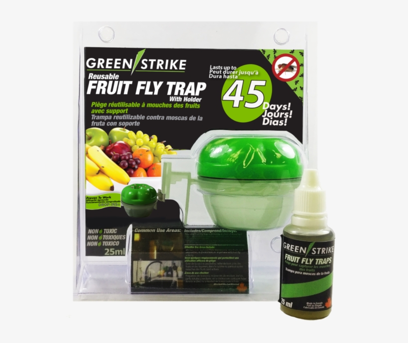 Reusable Fruit Fly Trap - Greenstrike Reusable Fruit Fly Trap With Holder 10048, transparent png