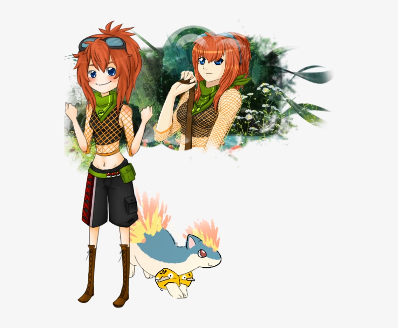 Shion The F Quilava, Sirocco The M Flygon - Cartoon, transparent png