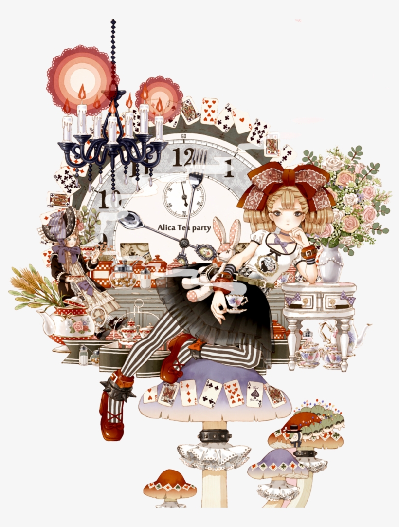 Jpg Transparent Library Alice Drawing Gothic - Illustration, transparent png
