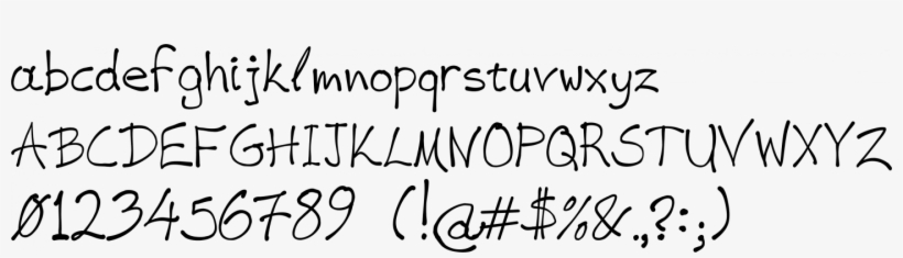 Vag-handwritten Font Specimen - Font, transparent png