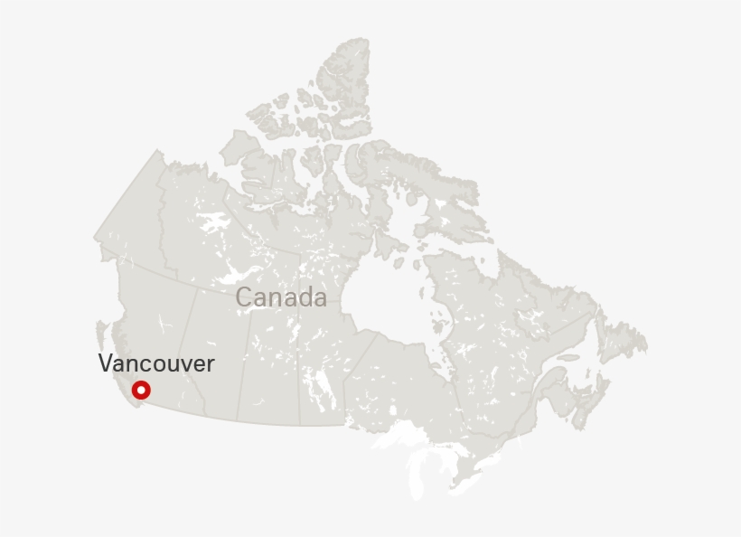 Map Of Canada With Destination Vancouver - Laminated Map Of British Columbia (s Size) | Routemaster, transparent png