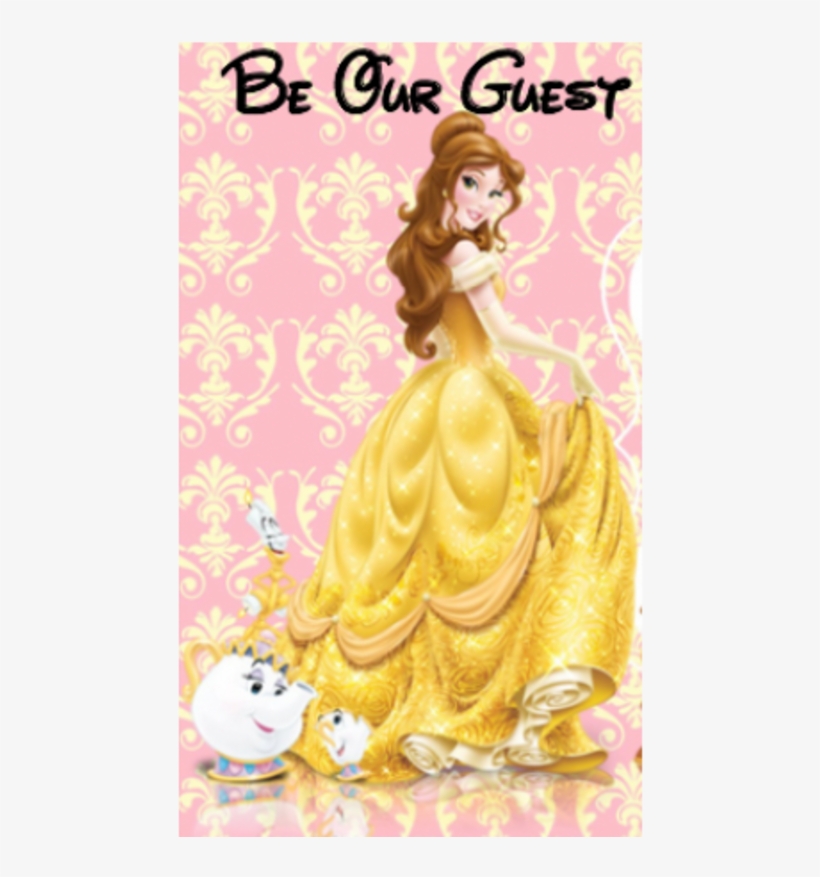 Custom User Image - Princess Belle Birthday Invitation, transparent png