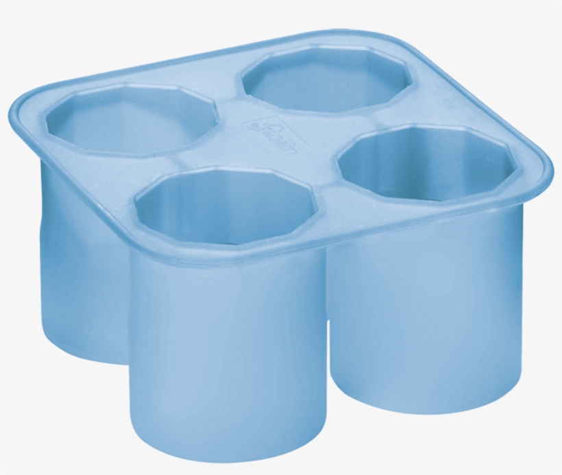 Eiswürfelbereiter Schnapsglas Eisblau - Lurch Germany Silicone Ice Shot Glass Mold, transparent png