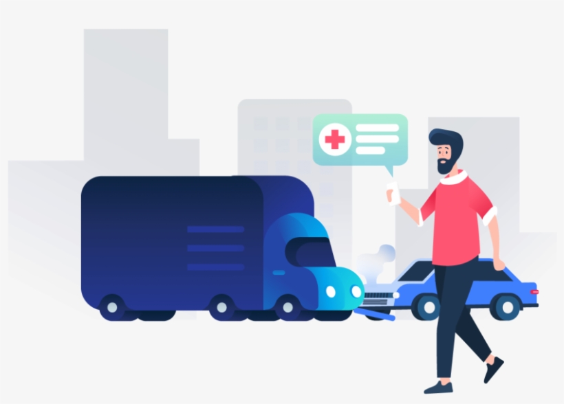 Car Crash Victim Contacting Hospital After Auto Accident - Traffic Collision, transparent png