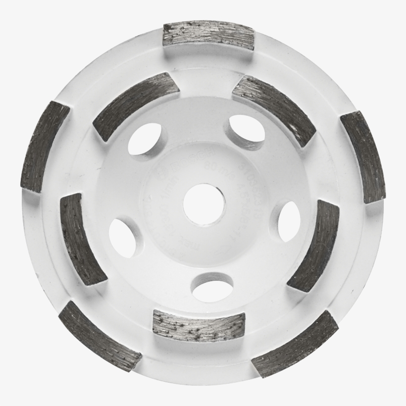Dc4510h - Bosch - 4 In. Double Row Segmented Diamond Cup Wheel, transparent png