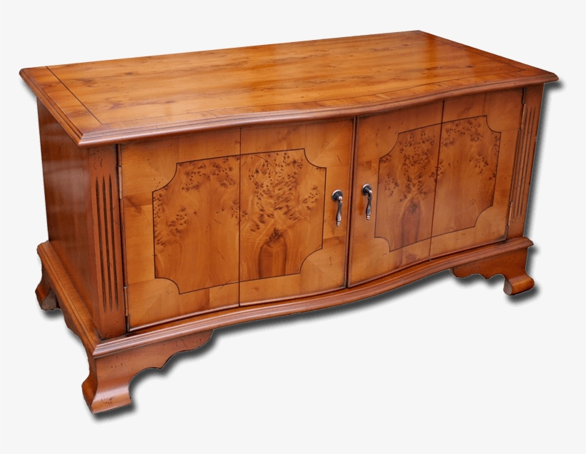 Serpentine Tv Stand On Bracket Feet - Television, transparent png