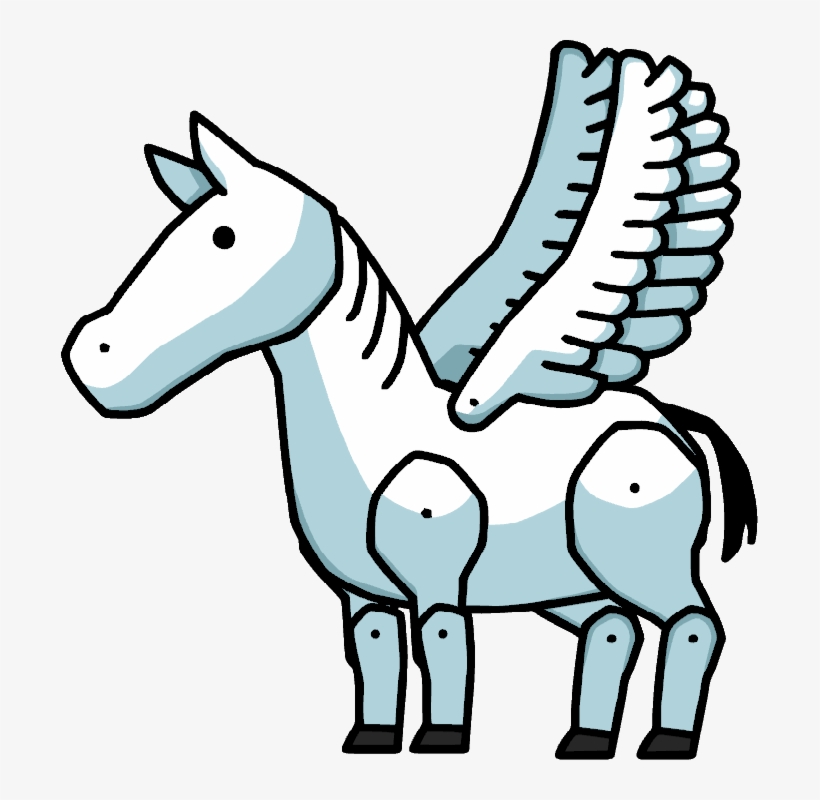 Pegasus Clipart Roman - Scribblenauts Horse, transparent png