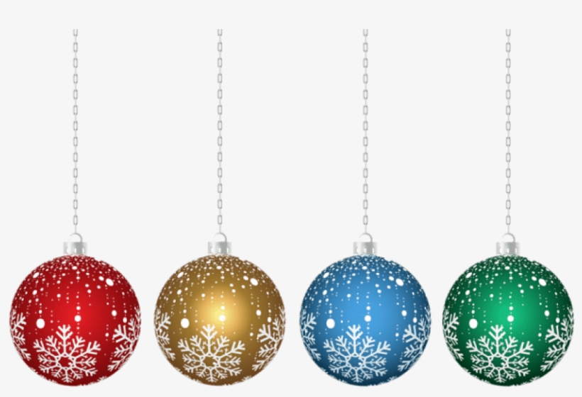 Christmas Hanging Ornaments Transparent Png - Christmas Ornaments Clipart Transparent Background, transparent png