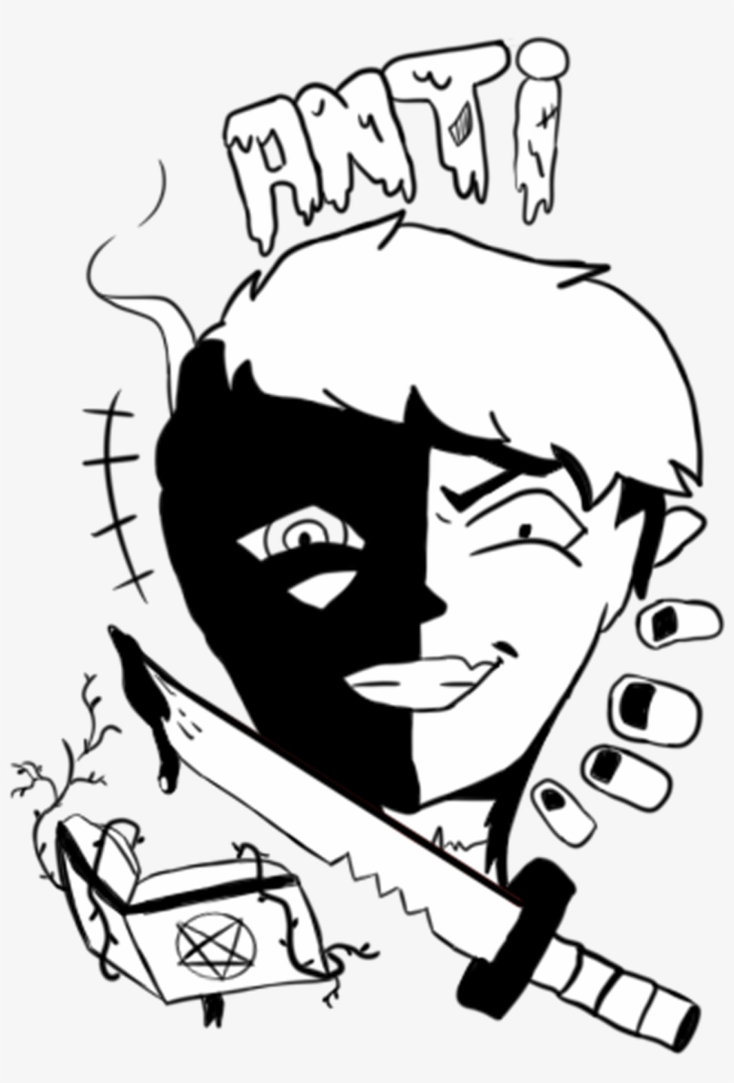 Anti Antisepticeye Art Antisepticeye Jack Jackseptic, transparent png