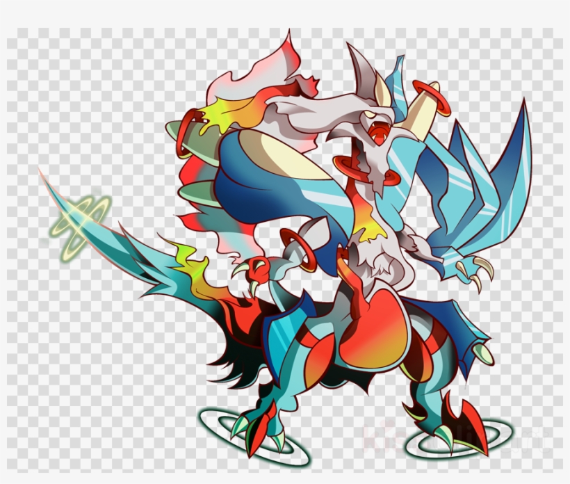 Download Mega White Kyurem Clipart Pokemon Black &, transparent png