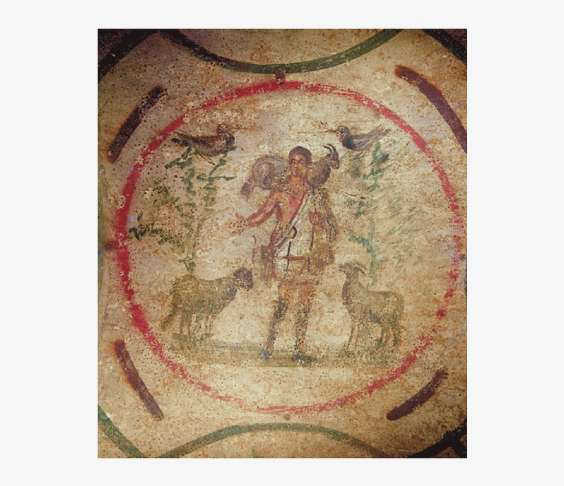 Skip To The End Of The Images Gallery - Catacomb Good Shepherd Fresco, transparent png