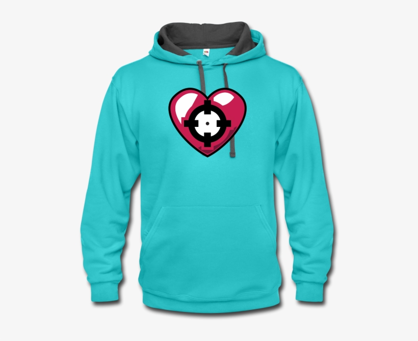 Clip Art Heart Hoodie With Transparent Background - Sweatshirt, transparent png