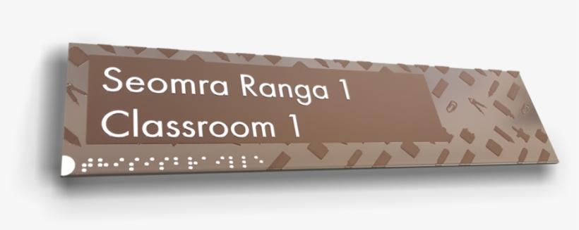 Braille & Tactile Classroom Sign - Braille, transparent png