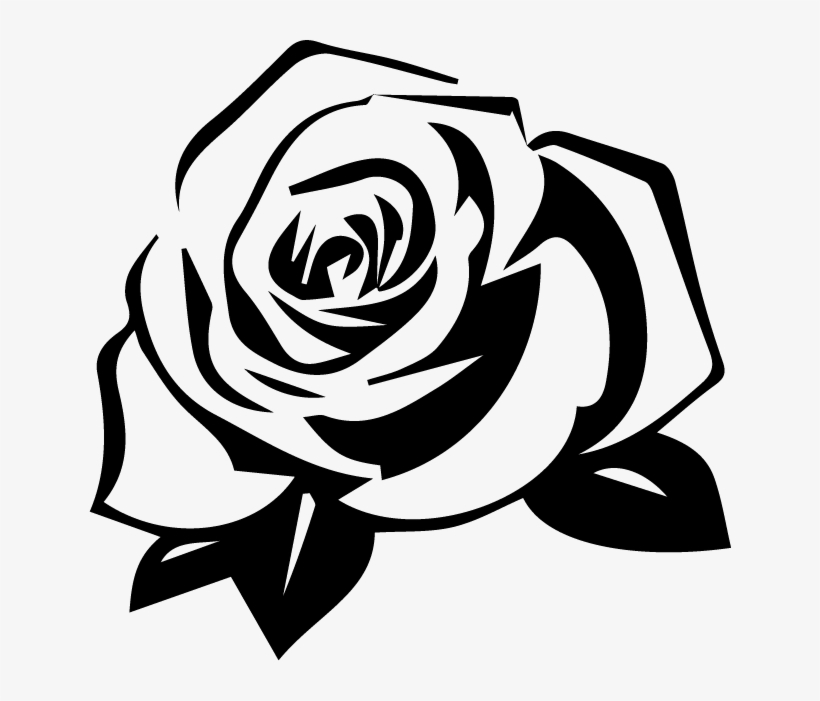 After Sketching Out A Rough Idea For Type Design And - Silhouette Of Roses, transparent png