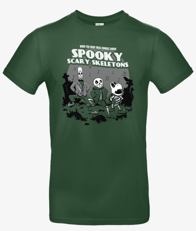 Ilustrata Spooky Scary Skeletons T-shirt B&c Exact, transparent png