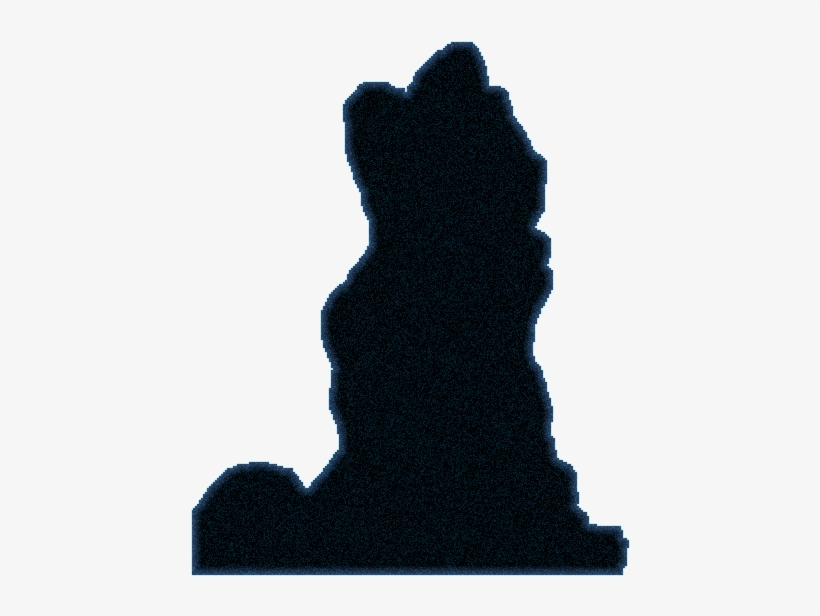 Stalagmites - Silhouette, transparent png
