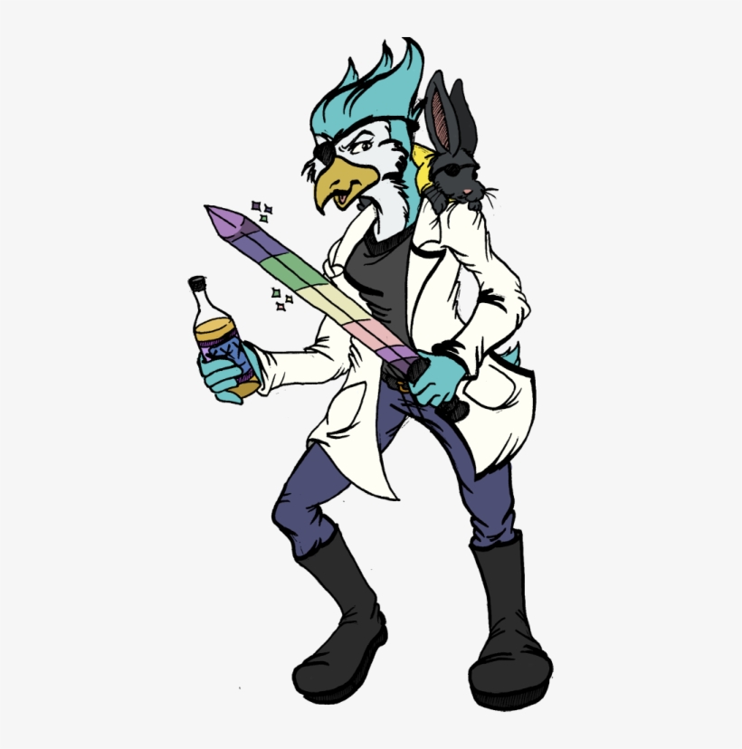 I Got A Labcoat As Part Of A Quest In Starbound, And - Rick Sanchez, transparent png