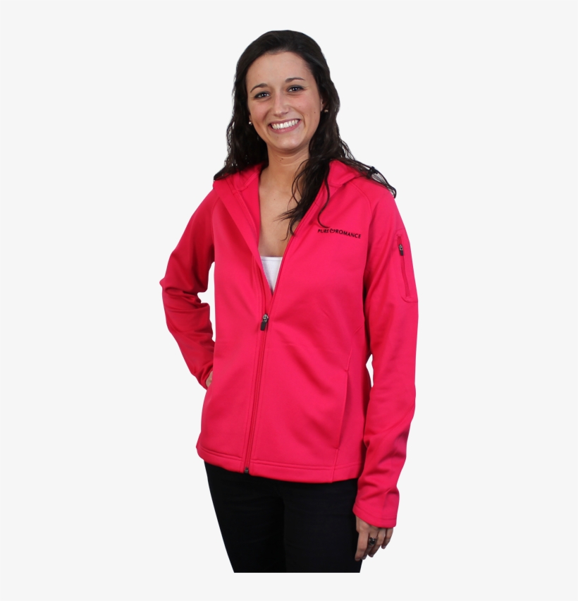 Pure Romance Sport Tek Fleece Full Zip Hooded Jacket - Conjunto Corta Vento Feminina, transparent png