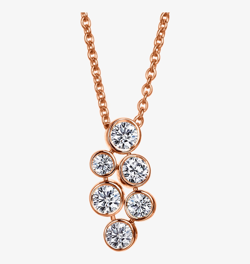 Mark Patterson 18k Rose Gold Diamond Mist Pendant On - Van Cleef And Arpels Alhambra Mother Of Pearl Diamond, transparent png
