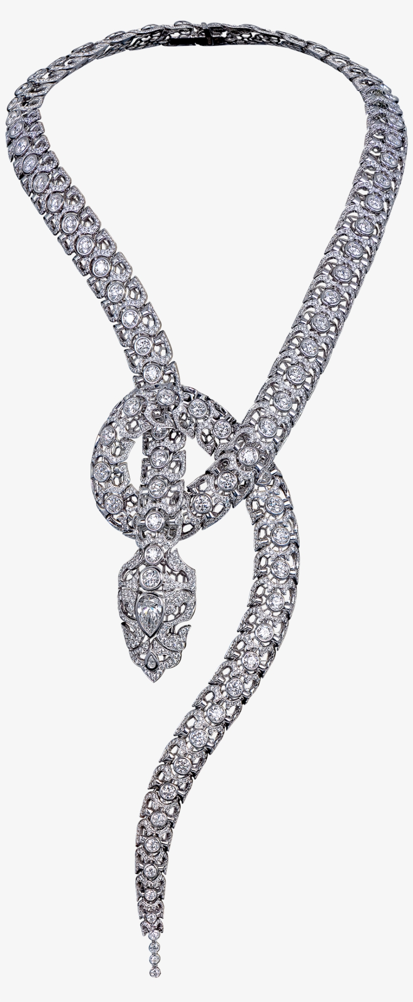 Orlov Serpentes Necklace Set With Diamonds - Diamond, transparent png
