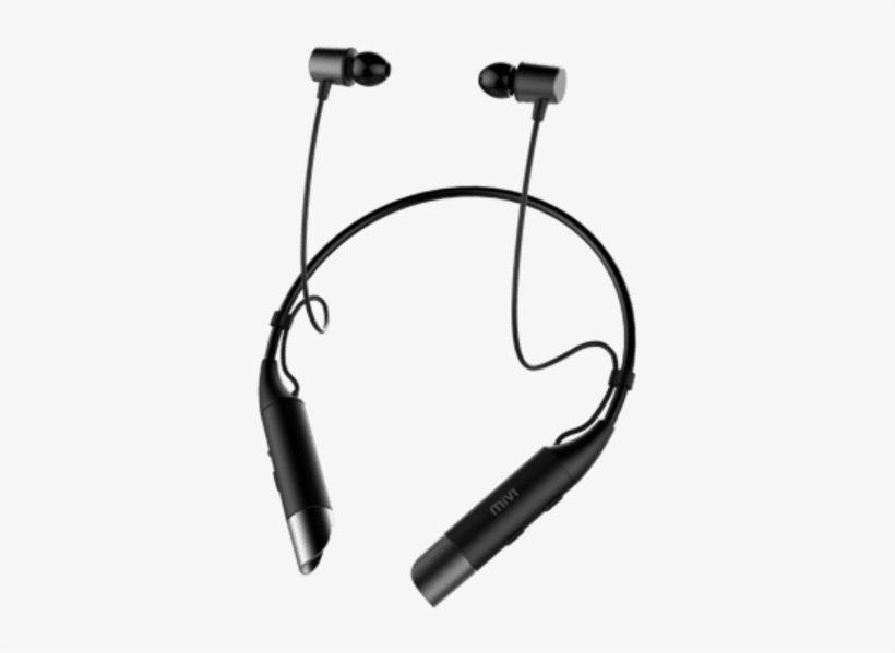 Collar Wireless Earphones - Mivi Collar Bluetooth Earphones, transparent png