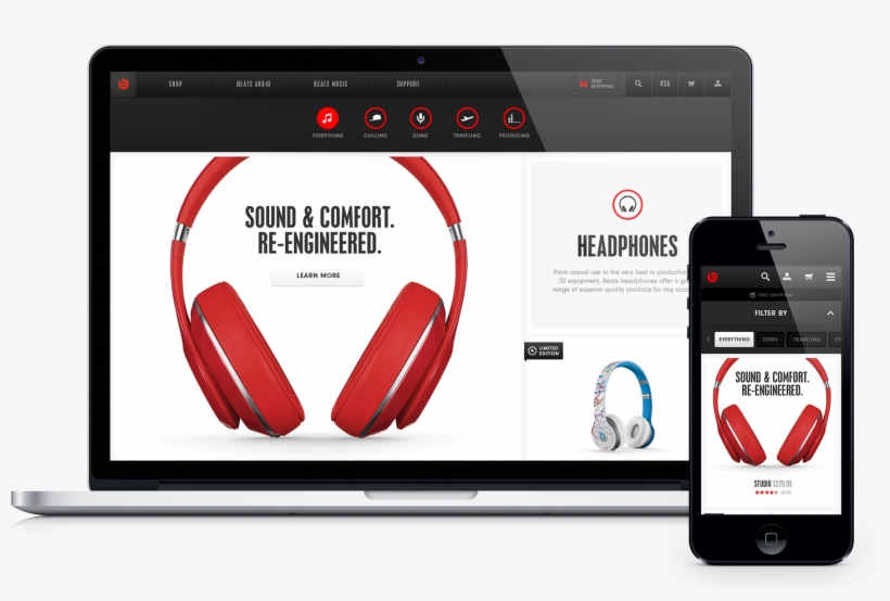 Challenge - Apple Beats By Dr. Dre Studio Headphones, transparent png