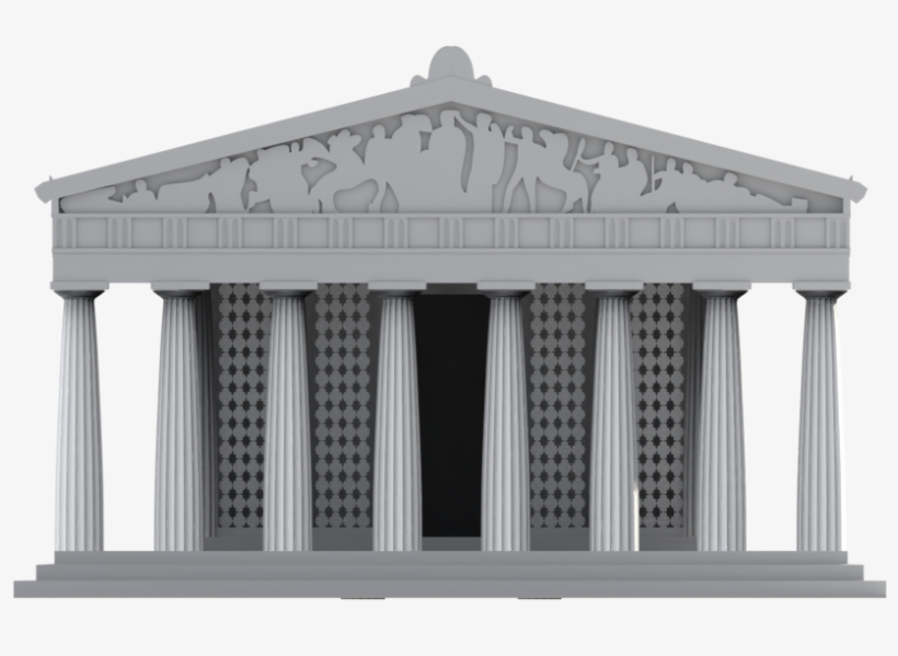 Parthenon10 - Roman Temple, transparent png