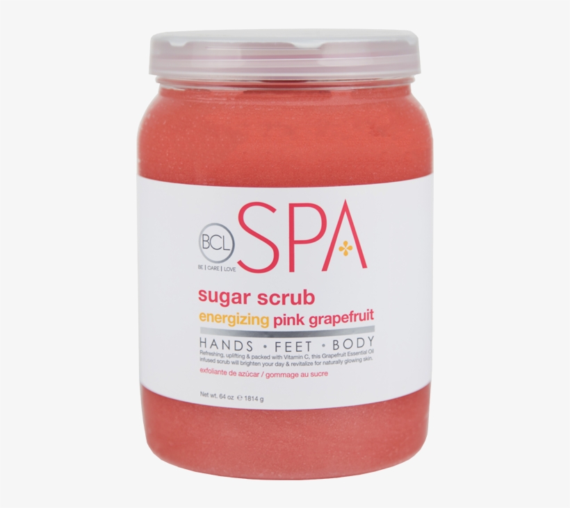 Energizing Pink Grapefruit Sugar Scrub - Bio Creative Lab Bcl Spa Sugar Scrub, Mandarin And, transparent png