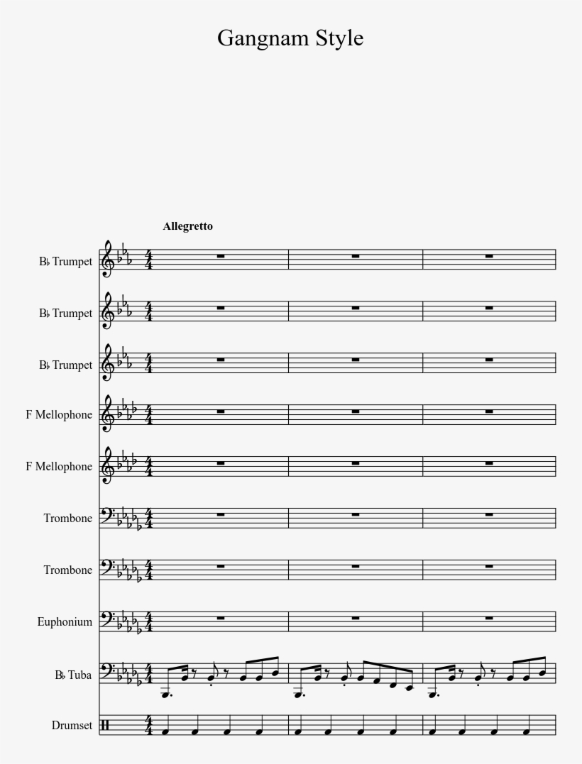 Gangnam Style, Good Arrangement - Dragon Quest Iii Sheet Music, transparent png