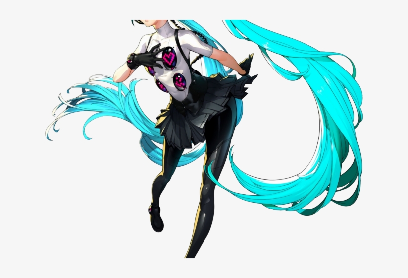Hatsune Miku Clipart Design - Persona 4 Dancing All Night Concept Art, transparent png