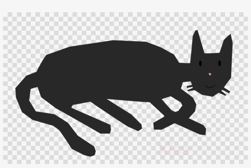 Cat Clipart Black Cat Whiskers Clip Art - Feminine Pad Clip Art, transparent png