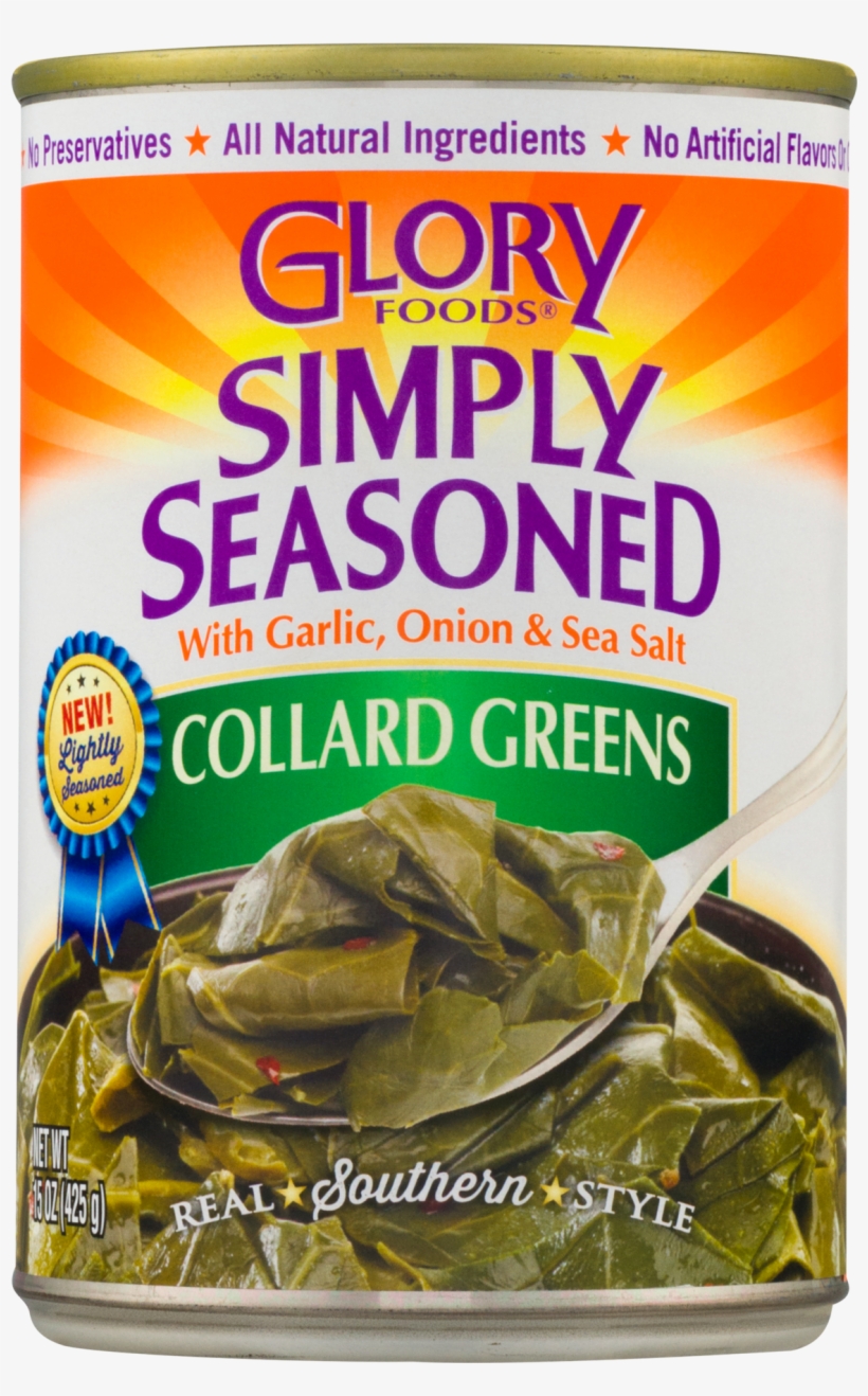 Glory Foods Sensibly Seasoned Collard Greens - 14.5, transparent png