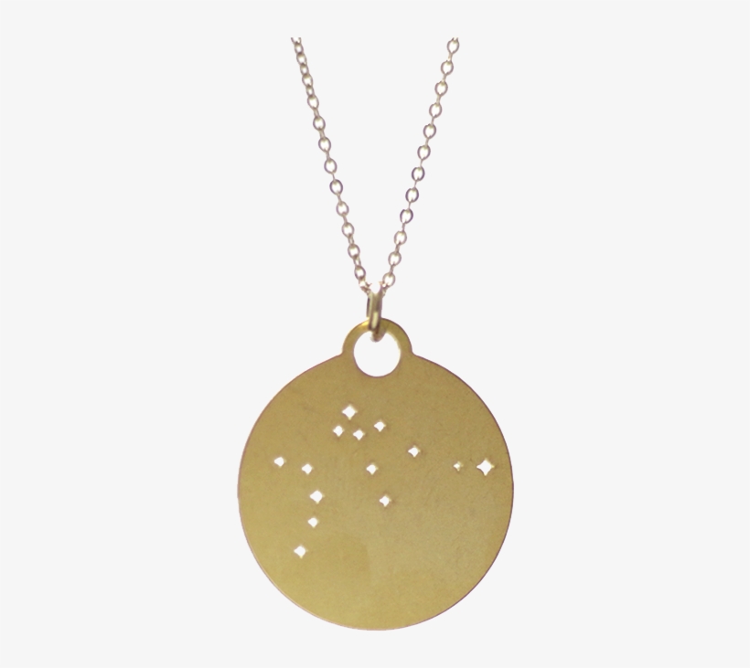 Constellation Pendants - Alphabet Simple Gold Pendant, transparent png